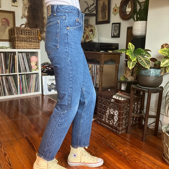 Vintage 80s 90s Levi's 216 Orange Tab Denim Jeans Made in USA ~ Size 29 - Picture 3 of 9